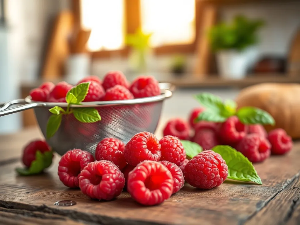 Jak szybko przetrzeć maliny przez sito?