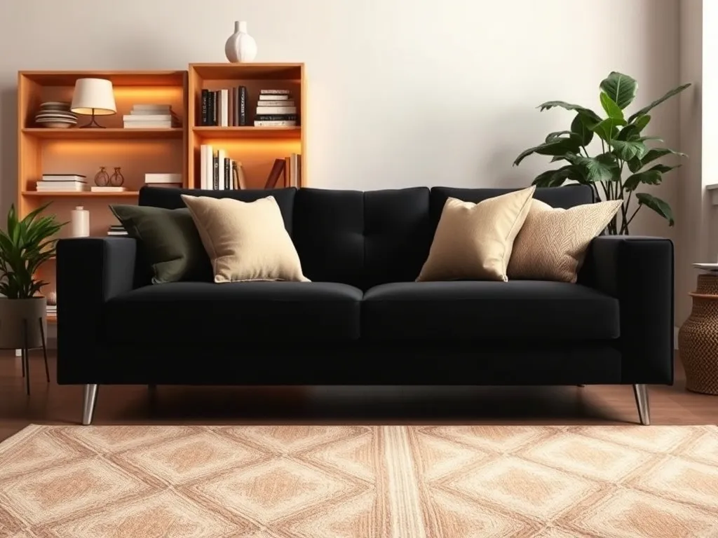Jaki dywan do czarnej kanapy?