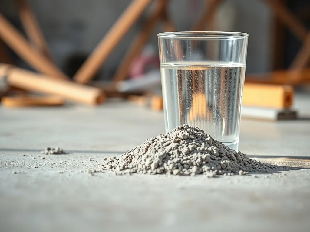 Czy sam cement z wodą zwiąże?