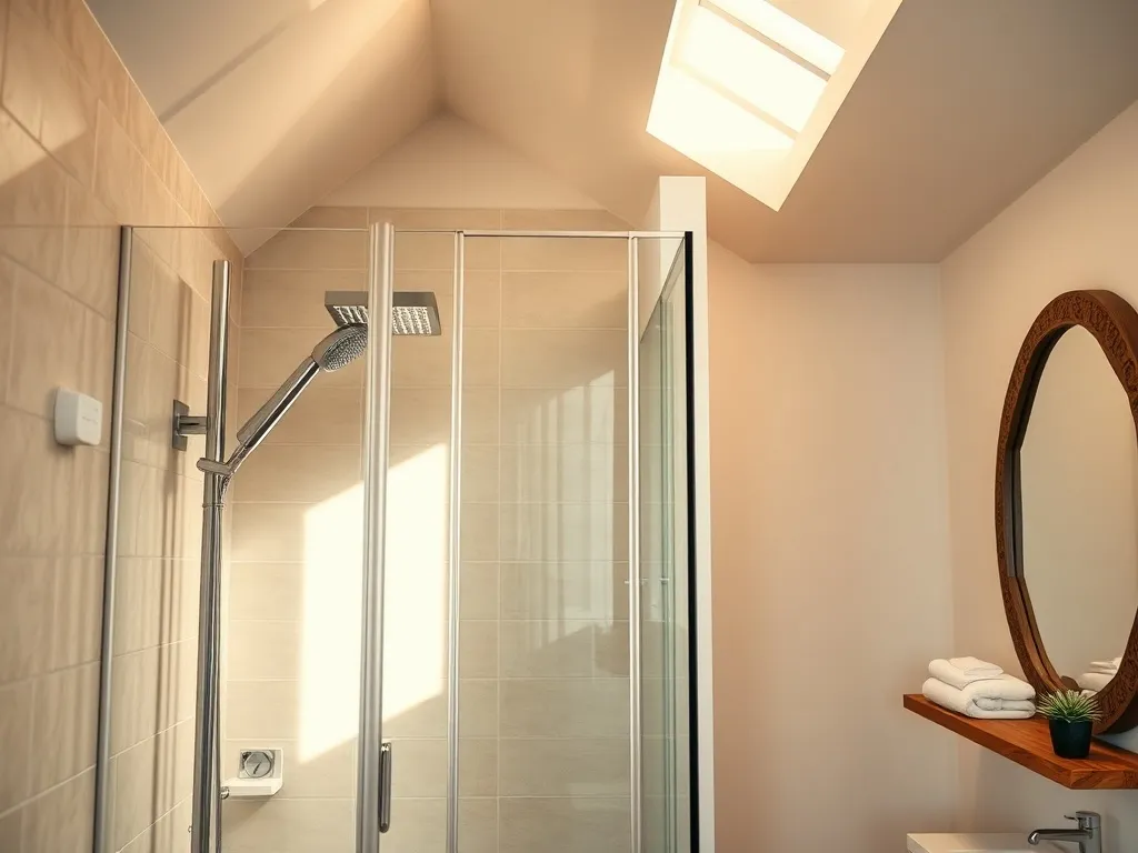 Prysznic pod skosem – jakie wymiary?