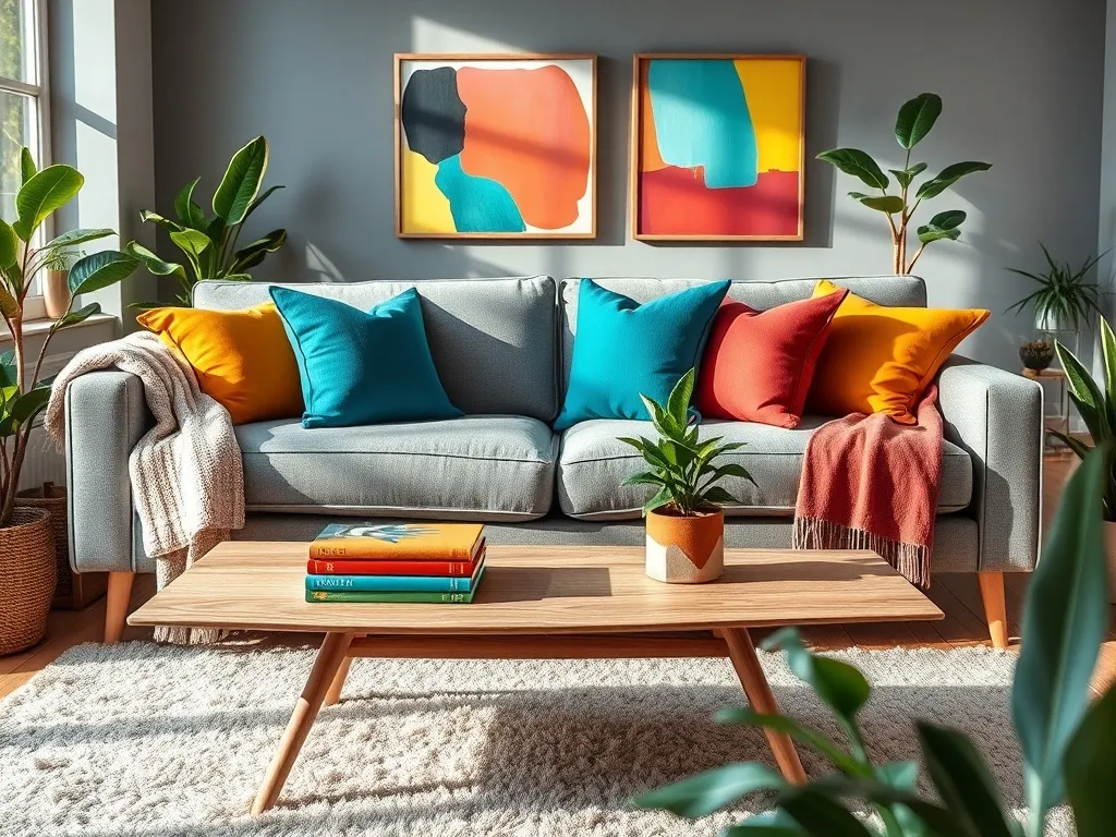 Jak ożywić szary salon: sprawdzone sposoby na kolorowe wnętrza