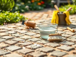 Jak usunąć cement z kostki brukowej?
