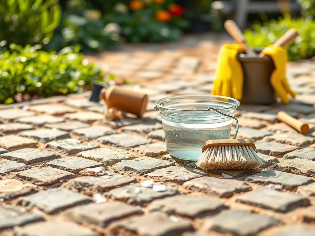 Jak usunąć cement z kostki brukowej?