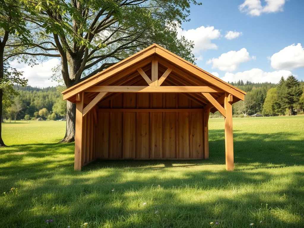 Wiata drewniana jednospadowa – cena robocizny