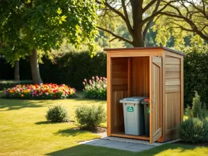 Wiata śmietnikowa w ogrodzeniu – wymiary