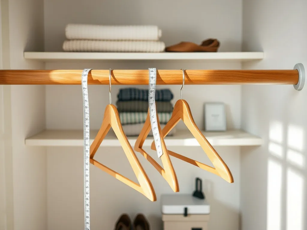 Na jakiej wysokości drążek w szafie powinien być zamontowany?