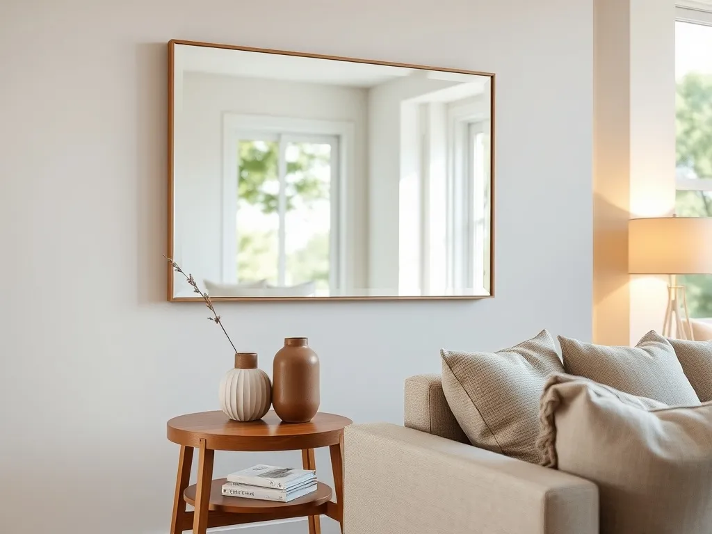 Gdzie powiesić lustro w salonie, by optycznie powiększyć przestrzeń?