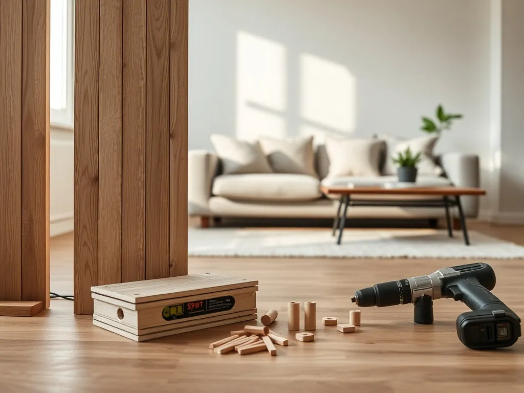 Lamele w salonie jak zrobić?