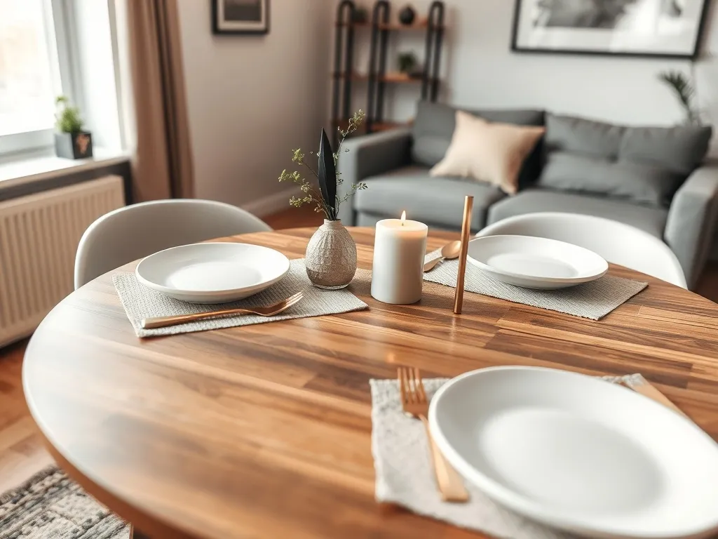 Jak ustawić stół w małym salonie?