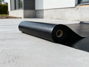 Świeża główka sałaty masłowej z kroplami rosy na liściach, położona na jasnym drewnianym stole.