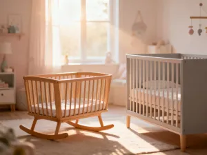 Przytulna sypialnia z termometrem wskazującym optymalną temperaturę do zdrowego i spokojnego snu.