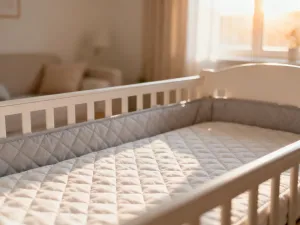 Zbliżenie na szmaragdowe, pikowane wezgłowie z weluru z ozdobnymi guzikami, podkreślające precyzję wykonania tapicerki.
