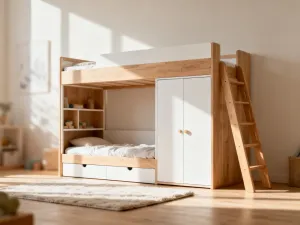 Zbliżenie na fakturę nowoczesnego materaca termoelastycznego w przytulnej sypialni, podkreślające jego ergonomiczną strukturę.